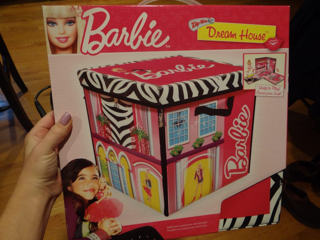 Barbie zip store bin