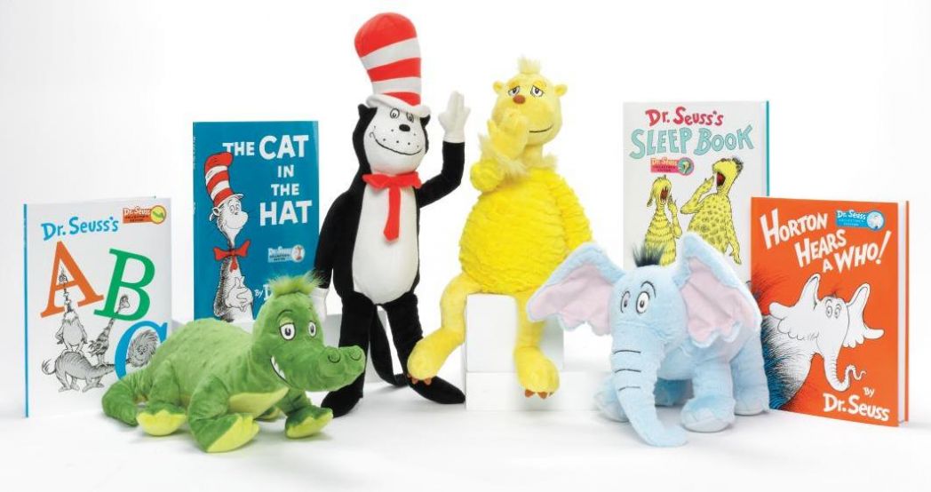 60996 Dr Suess' Cat in the Hat Plush Keyring Clip by Aurora World 13cm 