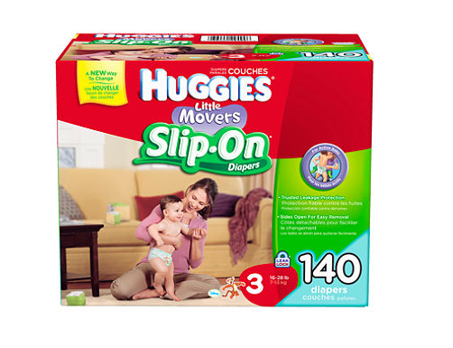 We LOVE the Huggies Slip On Diapers and a $25 Babies R' Us Gift