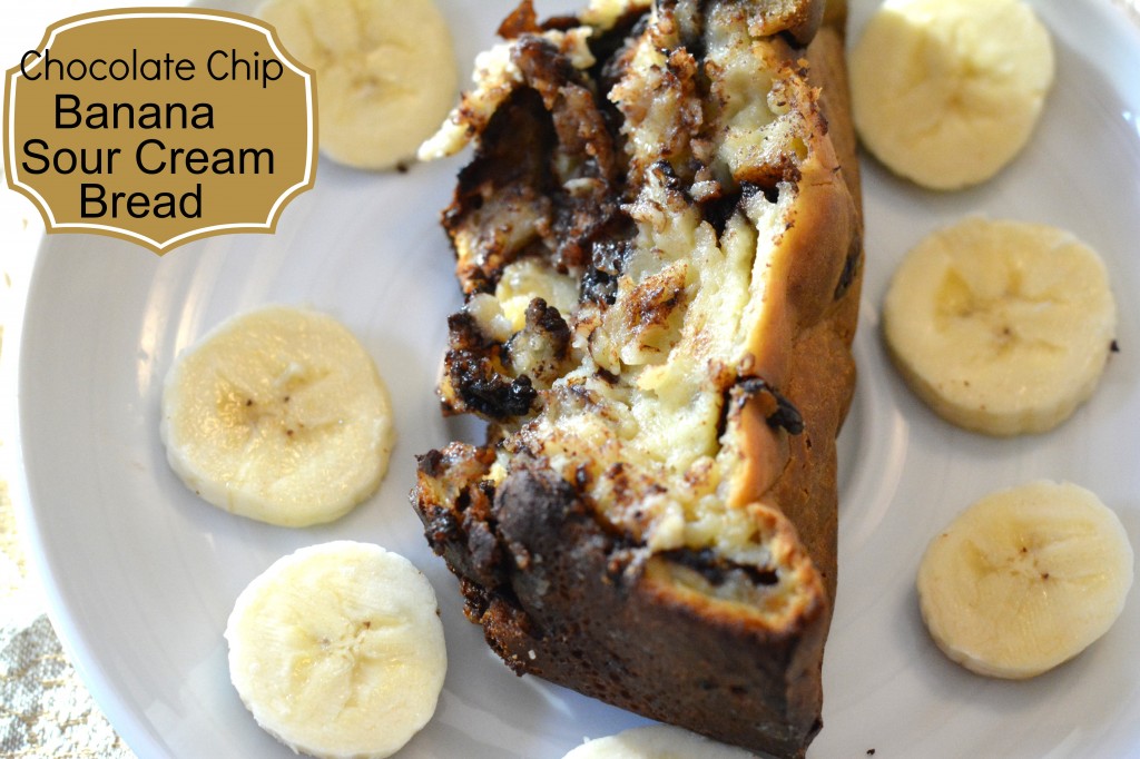 Chocolate Chip Banana Sour Cream Bread