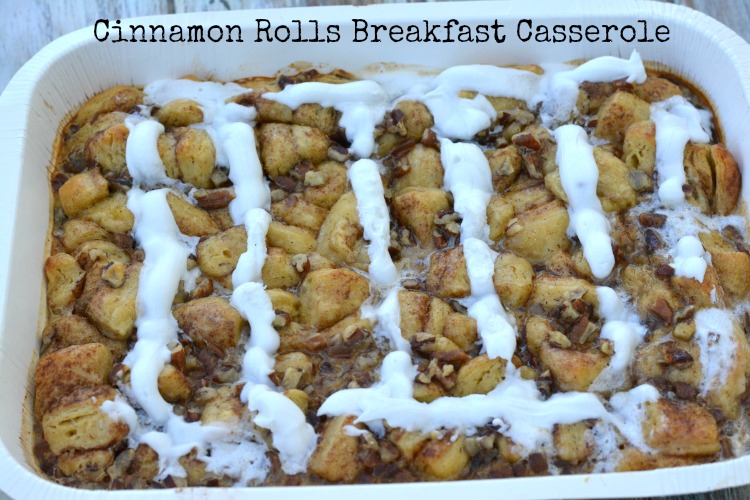 Cinnamon Rolls Breakfast Casserole