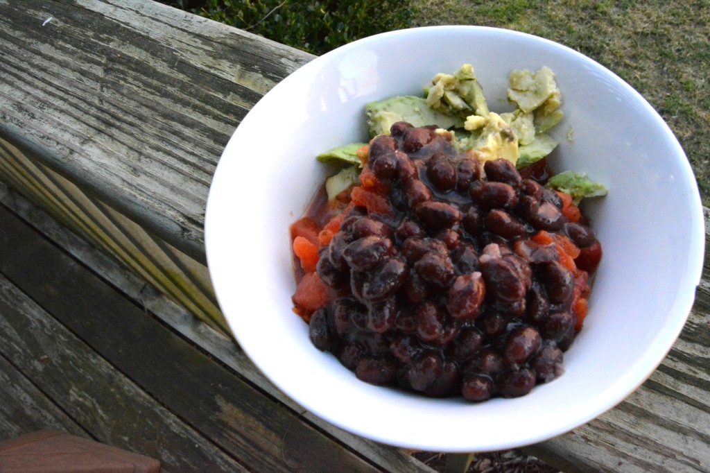 chicken and bean burrito salad bow