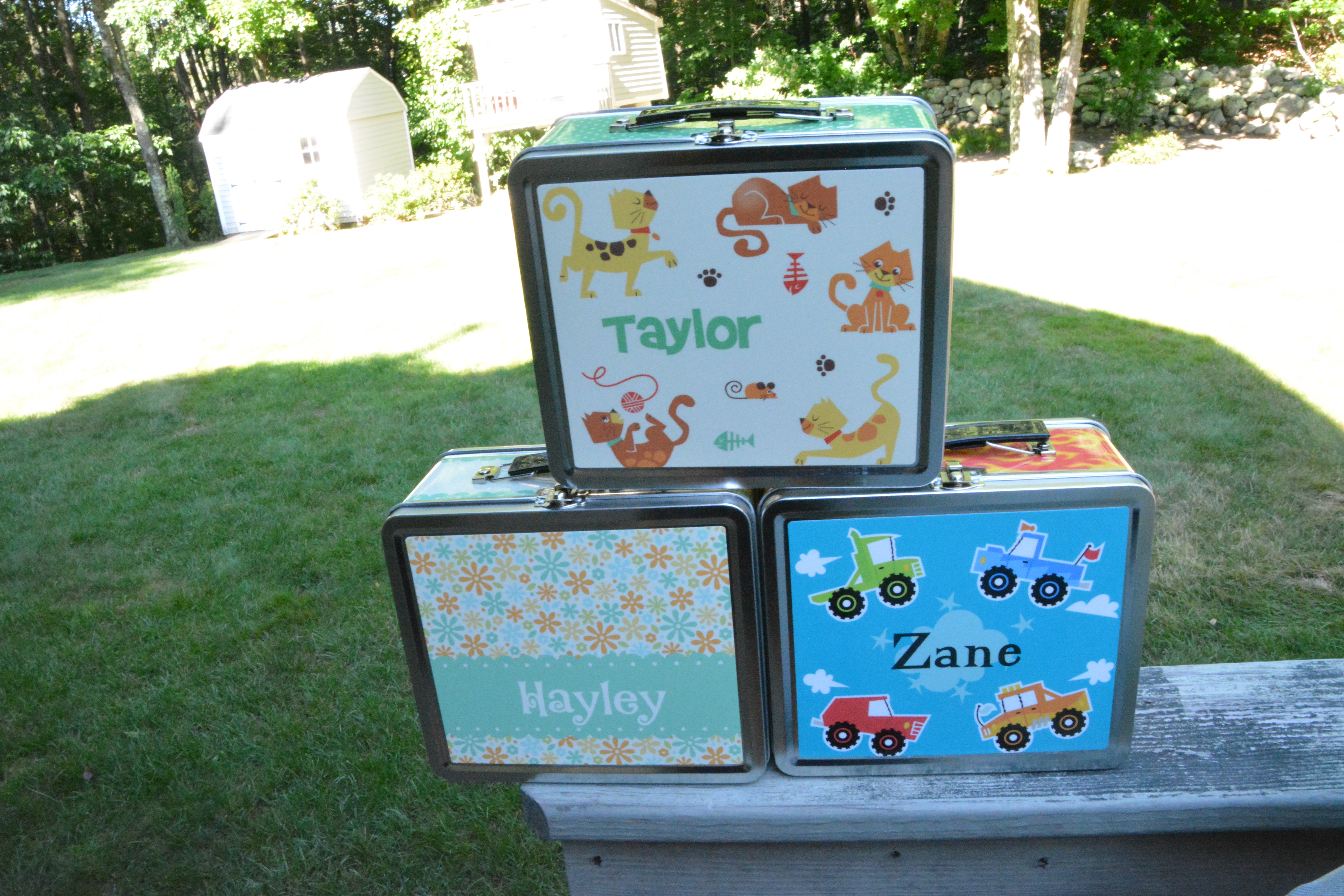 Personalized Kids Lunch Boxes from Caleb Gray Studio Review + Giveaway!