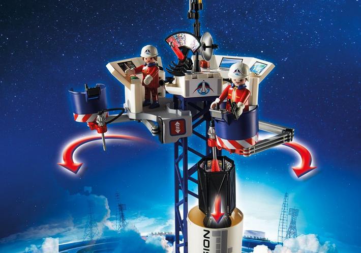 PLAYMOBIL Space Rocket with Launch Site Perfect Gift For the
