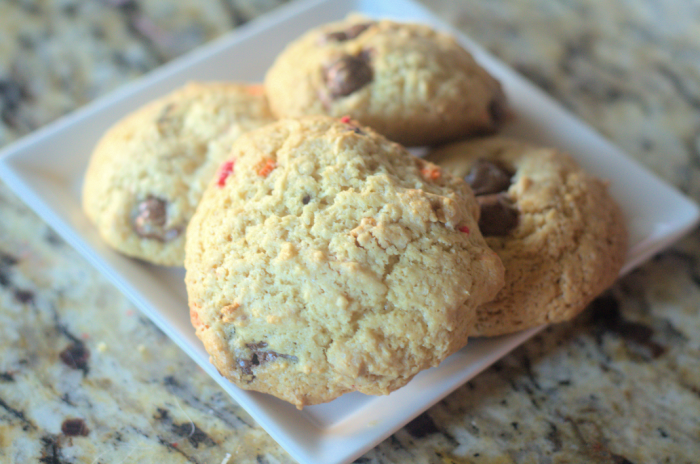 chocolate chip granola cookie dough cookies