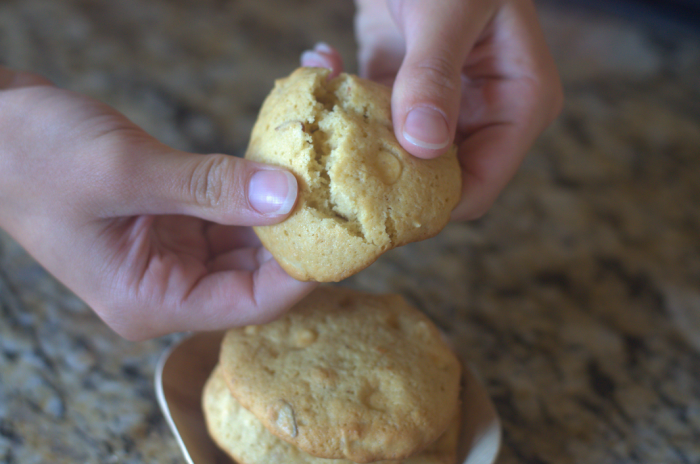 White Chocolate Chip Almond Cookies