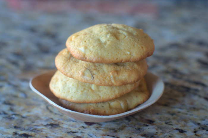 White Chocolate Chip Almond Cookies