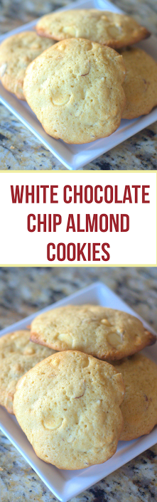 White Chocolate Chip Almond Cookies