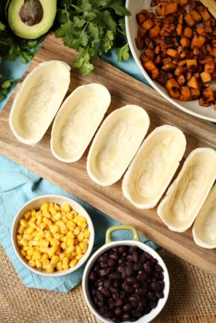 Sweet Potato Taco Boats