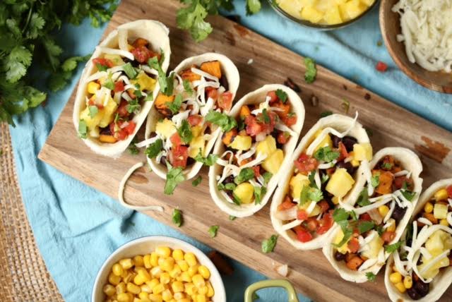 Sweet Potato Taco Boats