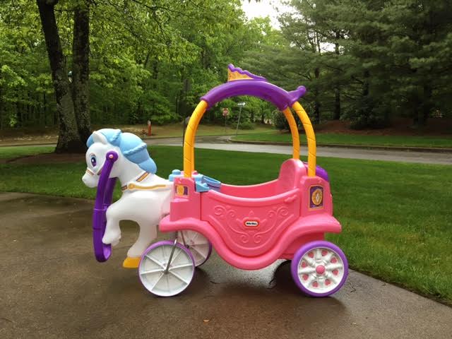 princess carriage push car