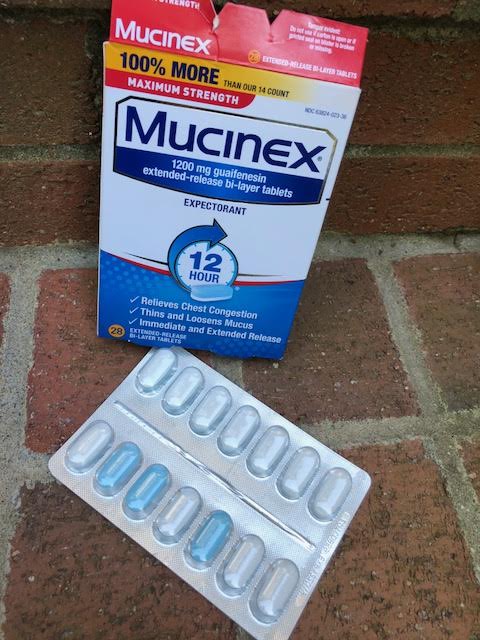 Mucinex is great for the common cold and congestion.
