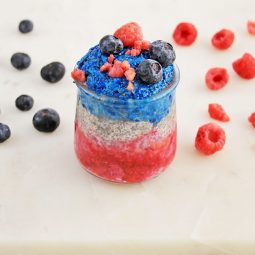 RED, WHITE AND BLUE CHIA PUDDING Recipe