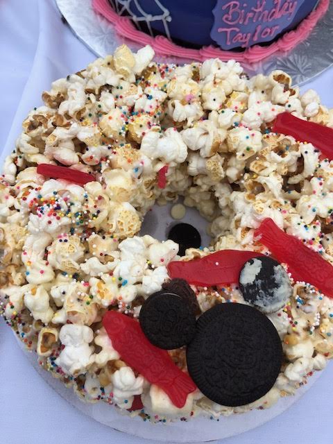 Disney popcorn cake