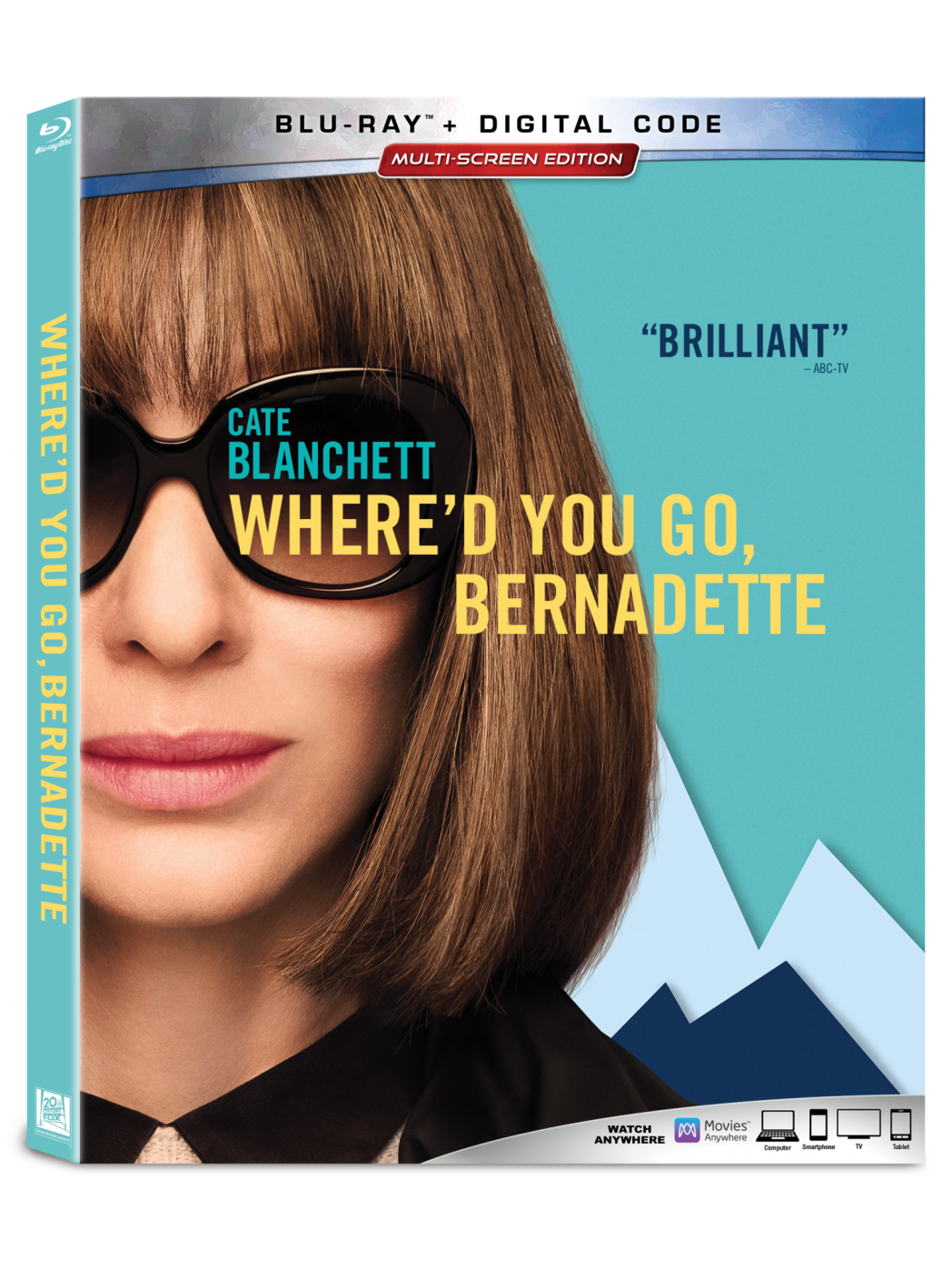 Where'd You Go Bernadette Blu-ray DVD!