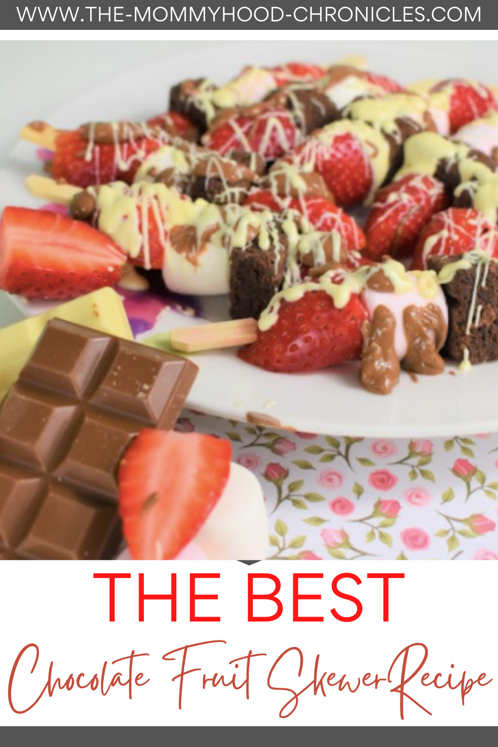 Valentine's Day Chocolate Fruit Skewers Recipe!