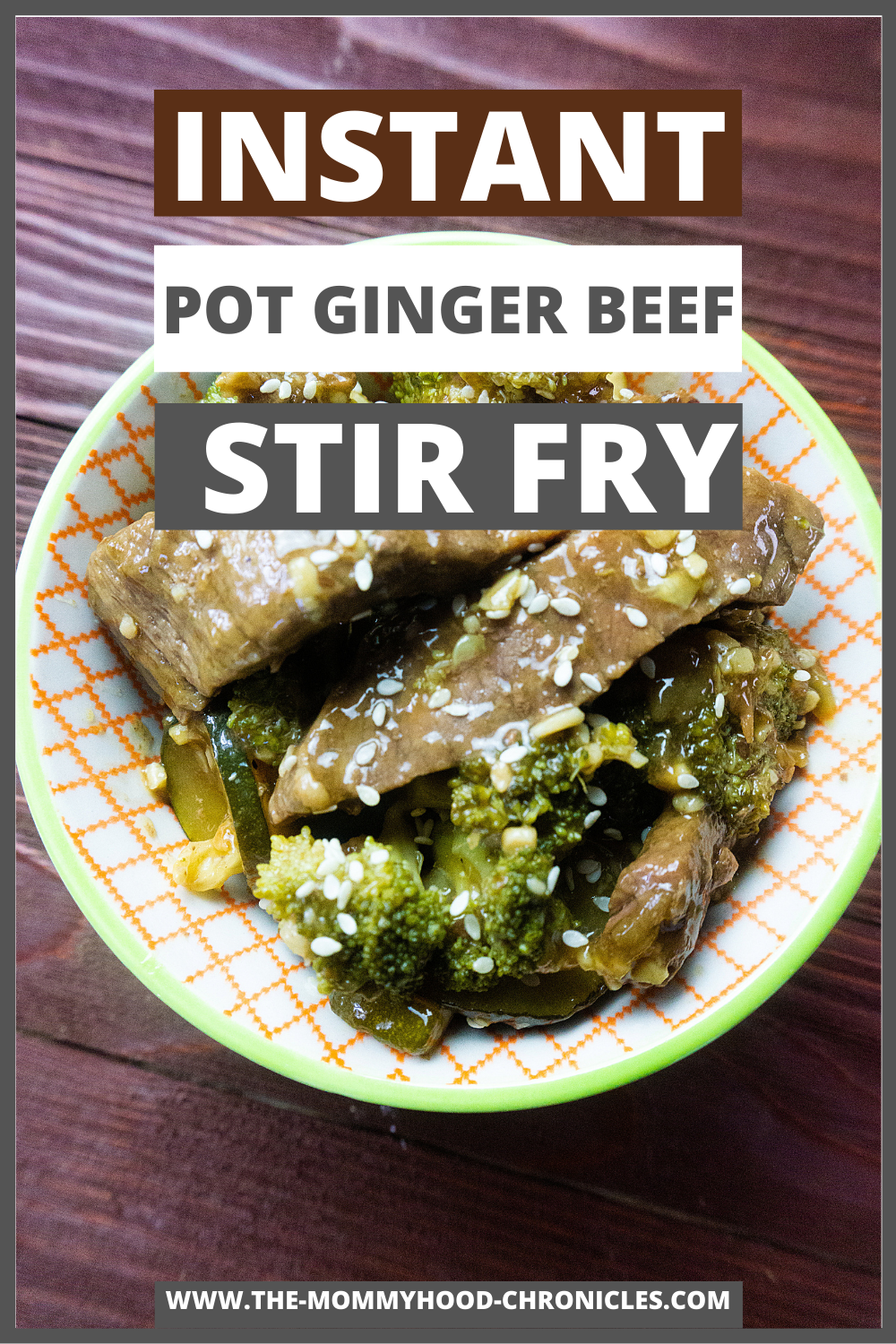 Instant Pot Ginger Beef Stir Fry