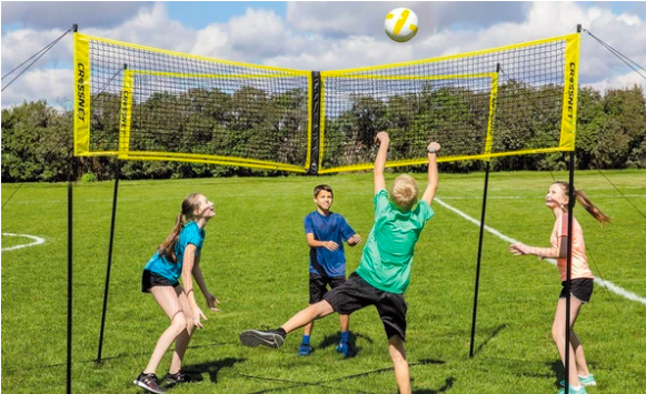 Crossnet- The First Four Square Volleyball Game