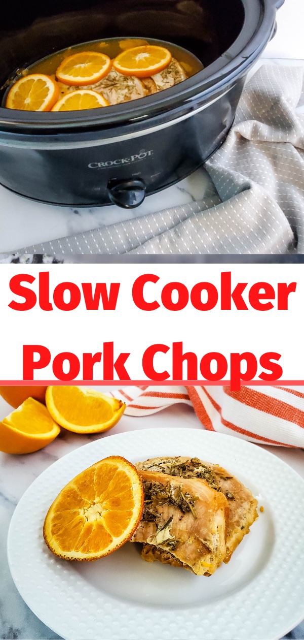 Orange Rosemary Pork Chops Slow Cooker Recipe!