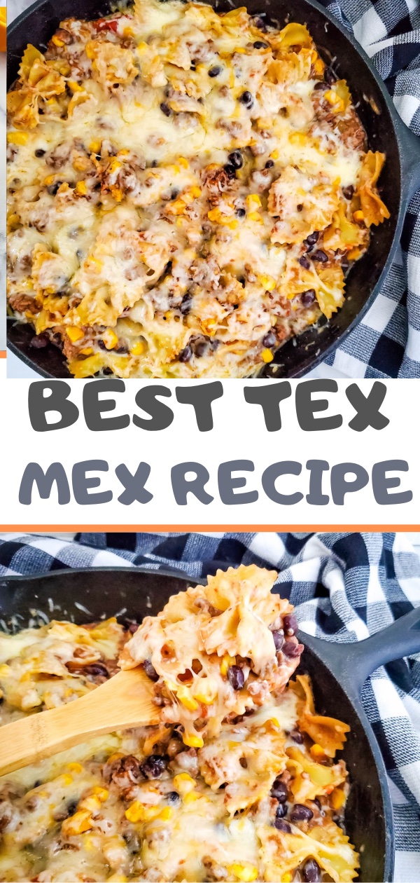 Iron Skillet Tex Mex Pasta Recipe!