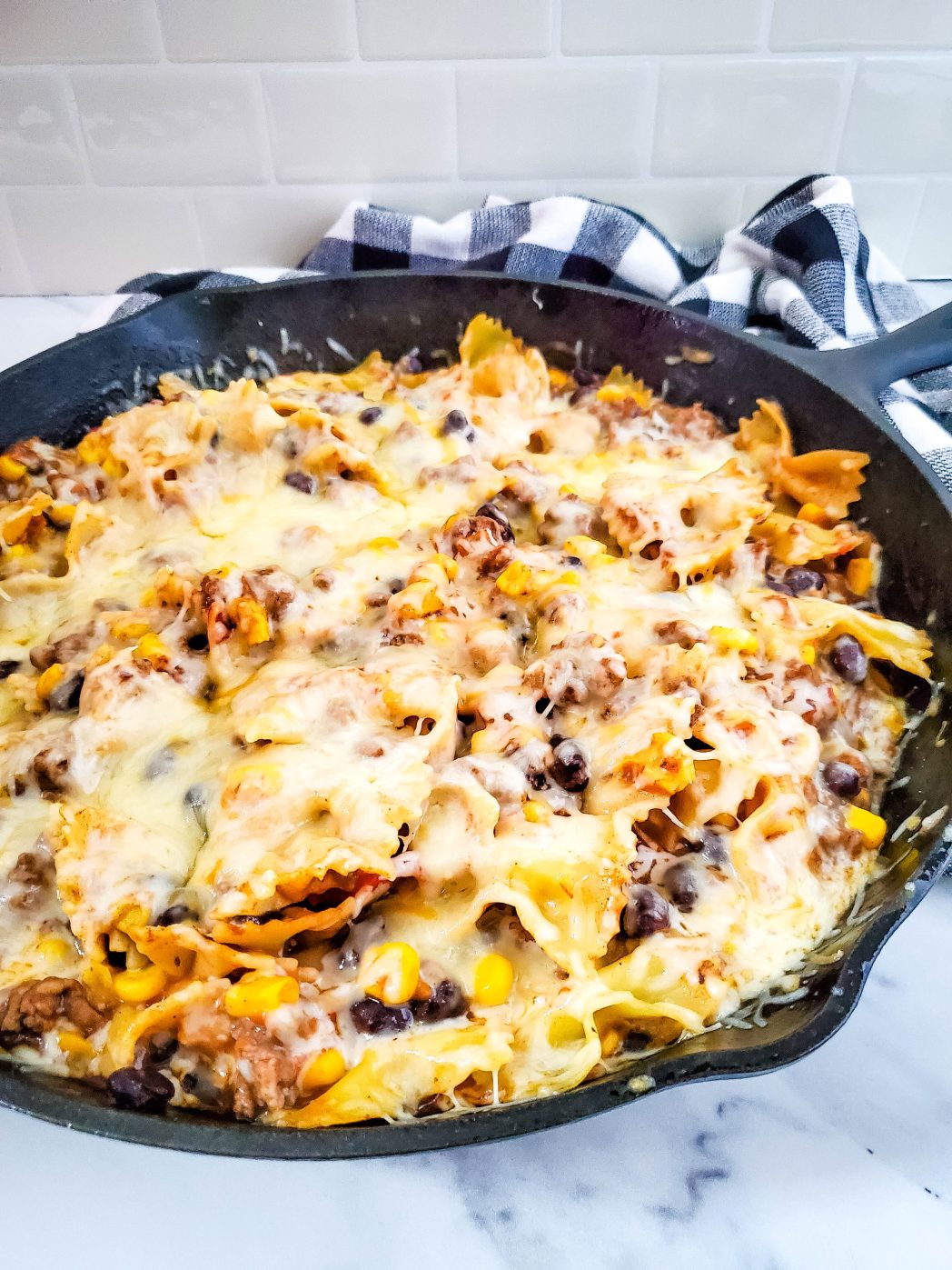 Iron Skillet Tex Mex Pasta Recipe!