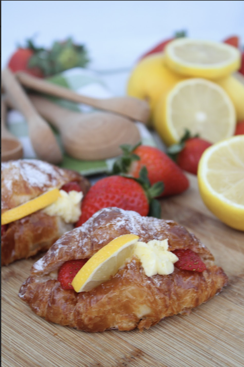 Strawberry Lemon Custard Croissants Recipe!