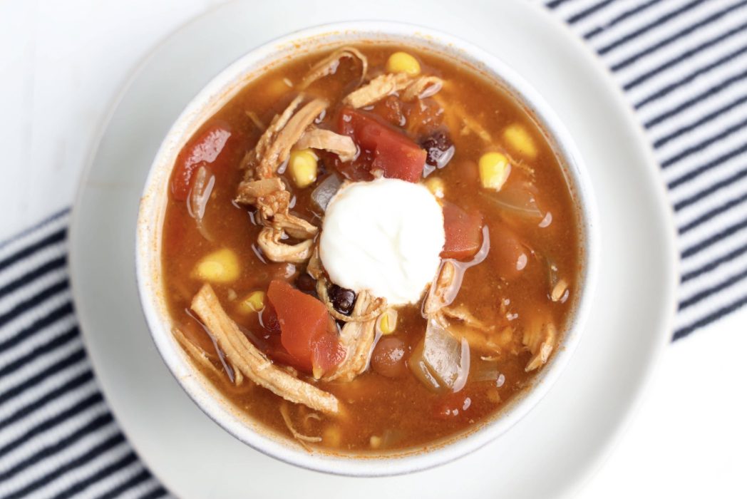 Slow Cooker Chicken Enchilada Soup Recipe!