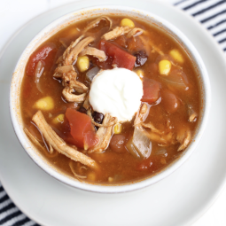 Slow Cooker Chicken Enchilada Soup Recipe!