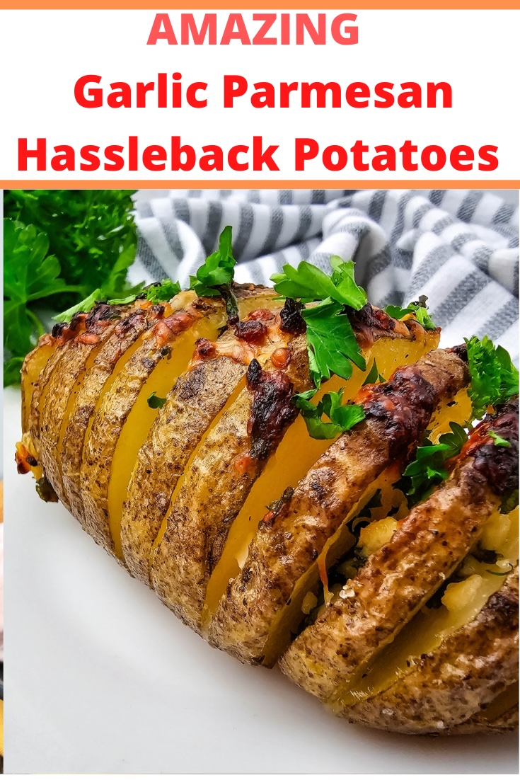 Garlic Parmesan Hassleback Potatoes Recipe!