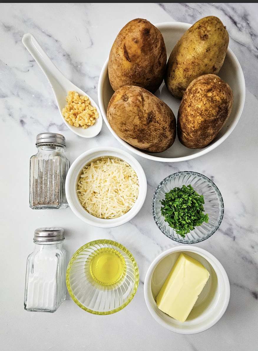 Garlic Parmesan Hassleback Potatoes Recipe!