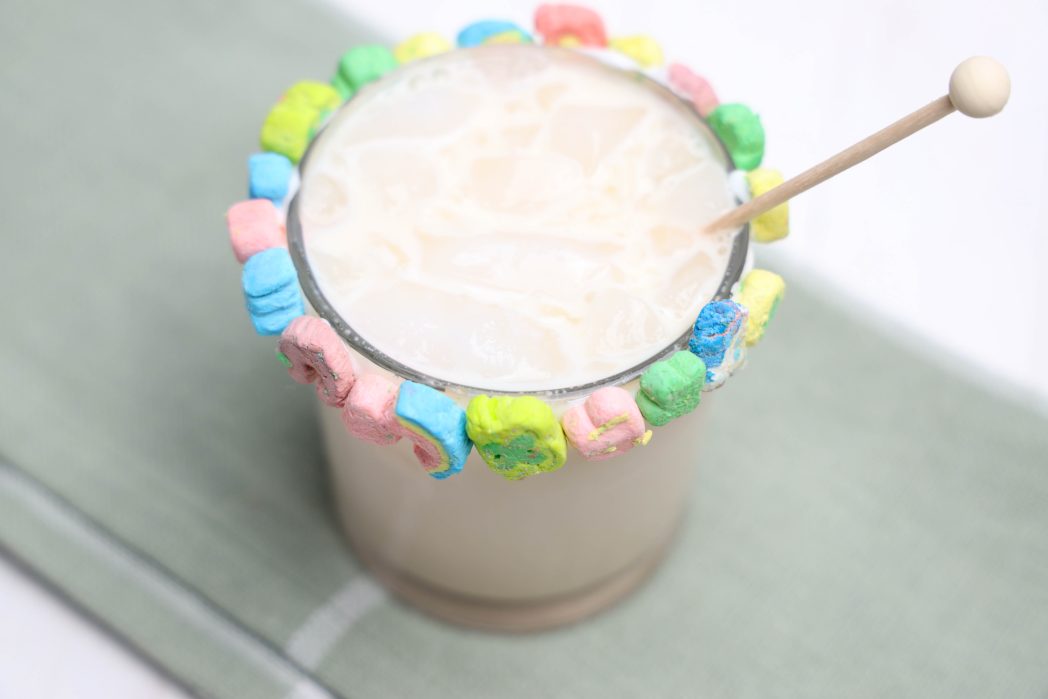 Boozy Lucky Charms Drink
