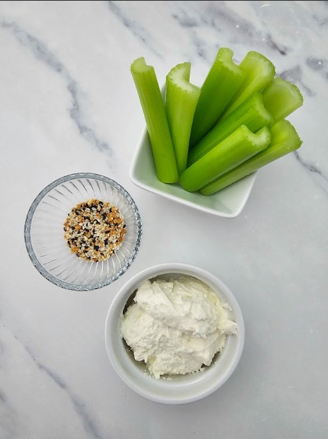 Everything Bagel Stuffed Celery Recipe!